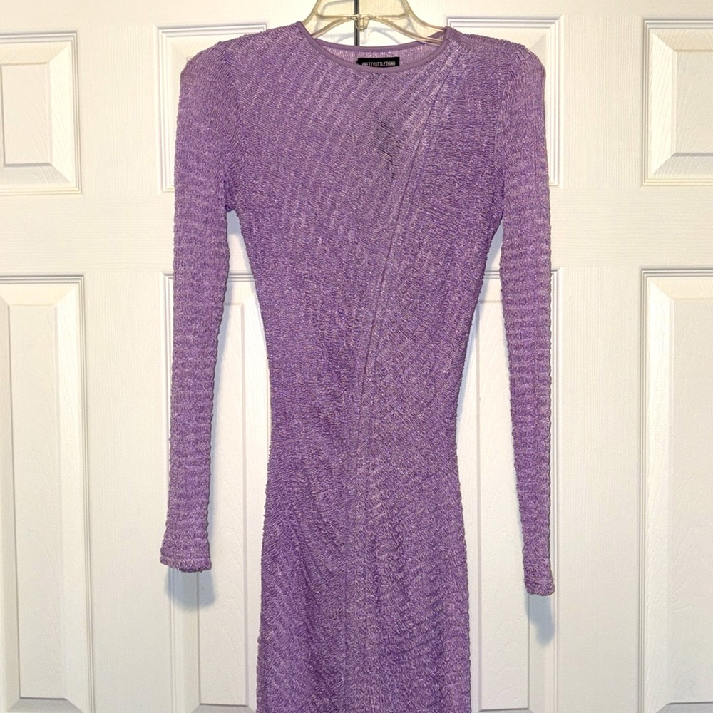 See-through Textured Ruched Dress - Picture 3 of 7